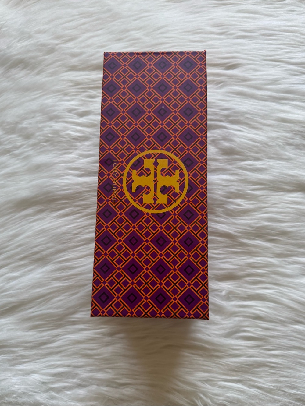 Tory Burch Purple and Orange Patterned Sunglasses Box